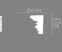 Полиуретановый молдинг MOS 20067 2.40м