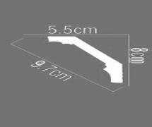 Полиуретановый гибкий карниз KOS 55080 2.40м