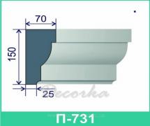 Молдинг фасадный ТМ Фасад Декор П-731 2м.