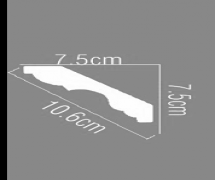 Полиуретановый гибкий карниз KGS 75075 2.0м