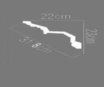 Полиуретановый карниз KOS 22023 2.40м