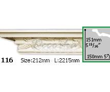 Карниз с орнаментом Gaudi Decor С-116 2,2м