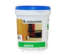 Краска Oikos Ultrasaten глянцевая, белая 1л