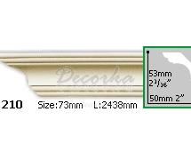 Карниз гибкий с гладким профилем Gaudi Decor P-210Q 2,44м