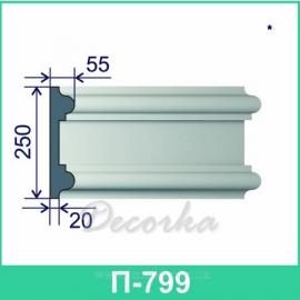 Молдинг фасадный ТМ Фасад Декор П-799 2м.