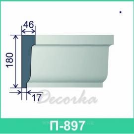 Молдинг фасадный ТМ Фасад Декор П-897 2м.
