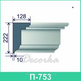 Карниз фасадный ТМ Фасад Декор П-753 2м.