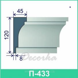 Молдинг фасадный ТМ Фасад Декор П-433 2м.