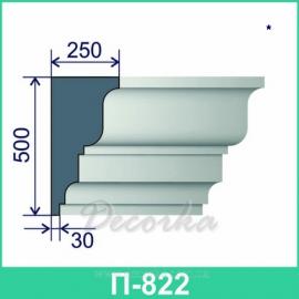 Карниз фасадный ТМ Фасад Декор П-822 2м.