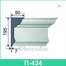 Карниз фасадный ТМ Фасад Декор П-434 2м.