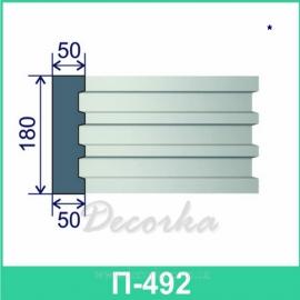 Молдинг фасадный ТМ Фасад Декор П-492 2м.