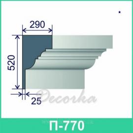 Карниз фасадный ТМ Фасад Декор П-770 2м.