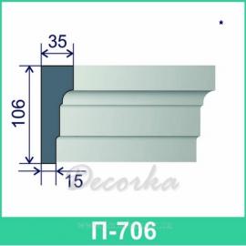Молдинг фасадный ТМ Фасад Декор П-706 2м.