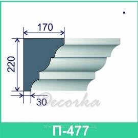 Карниз фасадный ТМ Фасад Декор П-477 2м.