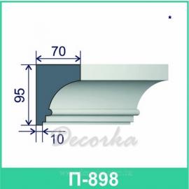 Карниз фасадный ТМ Фасад Декор П-898 2м.