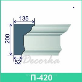 Карниз фасадный ТМ Фасад Декор П-420 2м.