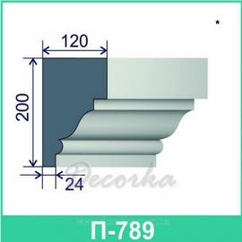 Карниз фасадный ТМ Фасад Декор П-789 2м.