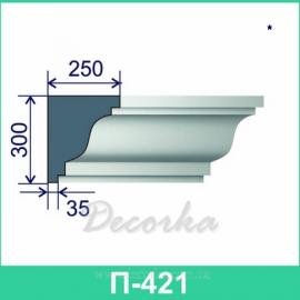 Карниз фасадный ТМ Фасад Декор П-421 2м.