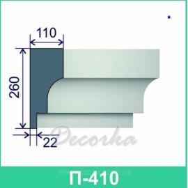 Карниз фасадный ТМ Фасад Декор П-410 2м.