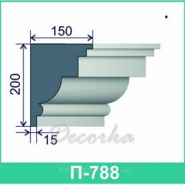 Карниз фасадный ТМ Фасад Декор П-788 2м.