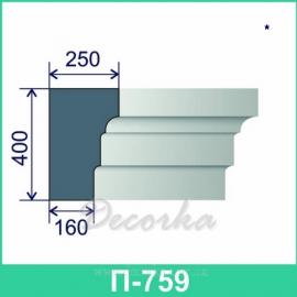 Карниз фасадный ТМ Фасад Декор П-759 2м.