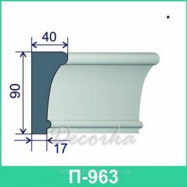 Молдинг фасадный ТМ Фасад Декор П-963 2м.