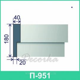 Молдинг фасадный ТМ Фасад Декор П-951 2м.