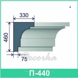 Карниз фасадный ТМ Фасад Декор П-440 2м.