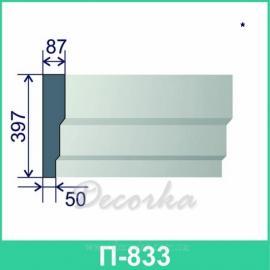 Карниз фасадный ТМ Фасад Декор П-833 2м.