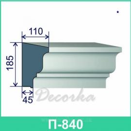 Карниз фасадный ТМ Фасад Декор П-840 2м.