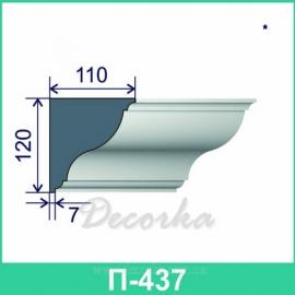 Карниз фасадный ТМ Фасад Декор П-437 2м.