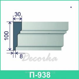 Молдинг фасадный ТМ Фасад Декор П-938 2м.