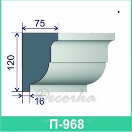 Карниз фасадный ТМ Фасад Декор П-968 2м.