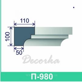 Подоконник фасадный ТМ Фасад Декор П-980 2м.