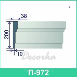 Молдинг фасадный ТМ Фасад Декор П-972 2м.