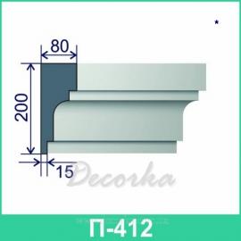 Молдинг фасадный ТМ Фасад Декор П-412 2м.