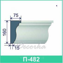 Карниз фасадный ТМ Фасад Декор П-482 2м.