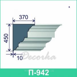 Карниз фасадный ТМ Фасад Декор П-942 2м.