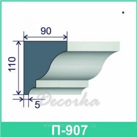 Карниз фасадный ТМ Фасад Декор П-907 2м.