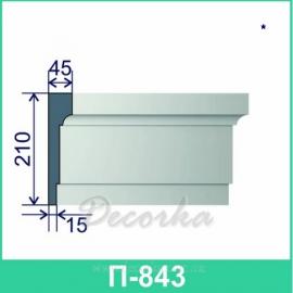Молдинг фасадный ТМ Фасад Декор П-843 2м.