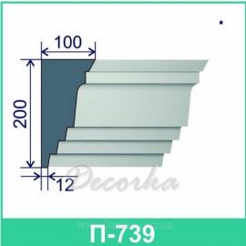 Карниз фасадный ТМ Фасад Декор П-739 2м.
