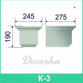Замковый камень ТМ Фасад Декор К-3