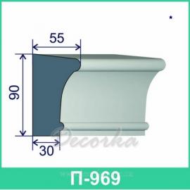 Молдинг фасадный ТМ Фасад Декор П-969 2м.