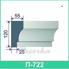 Молдинг фасадный ТМ Фасад Декор П-722 2м.