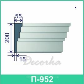 Молдинг фасадный ТМ Фасад Декор П-952 2м.