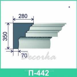 Карниз фасадный ТМ Фасад Декор П-442 2м.