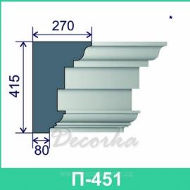 Карниз фасадный ТМ Фасад Декор П-451 2м.