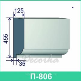 Карниз фасадный ТМ Фасад Декор П-806 2м.