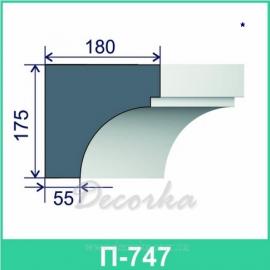 Карниз фасадный ТМ Фасад Декор П-747 2м.
