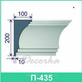 Карниз фасадный ТМ Фасад Декор П-435 2м.